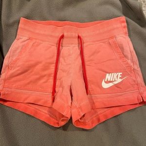 nike casual coral shorts